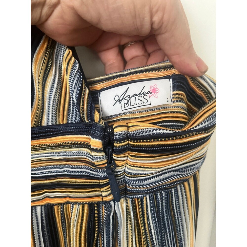 Azalea Bliss Multi Colored Striped Jumpsuit - Small - Picture 11 of 12
